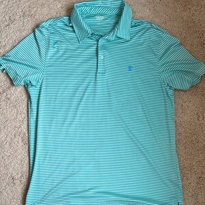 Izod Aqua Striped Polo Shirt